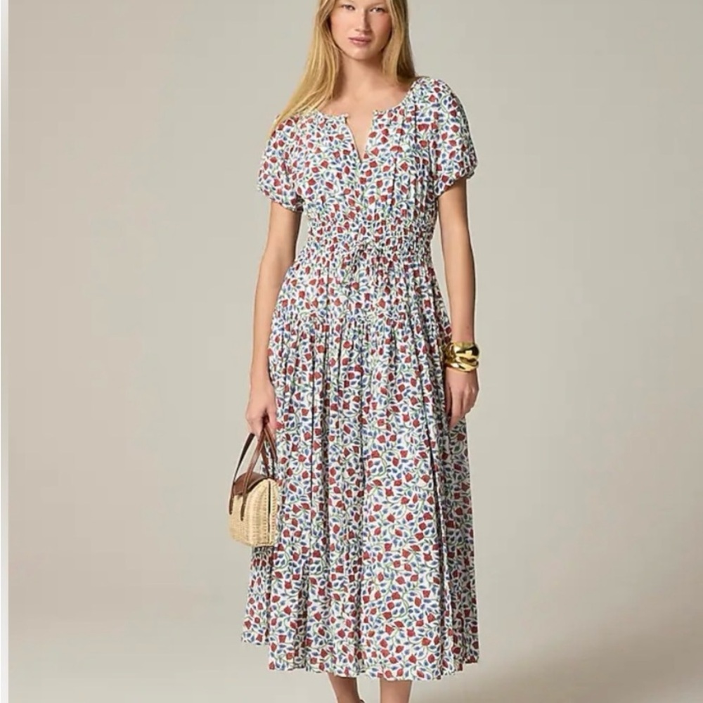 J. Crew Black and Red Puff Sleeve Sundress
New with out tags.